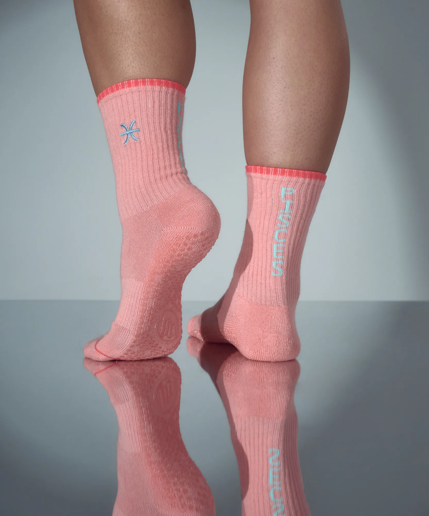 Crew Non Slip Grip Socks - Pisces