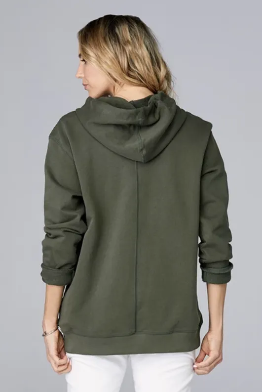 David Lerner- Boyfriend Hoodie in Olive