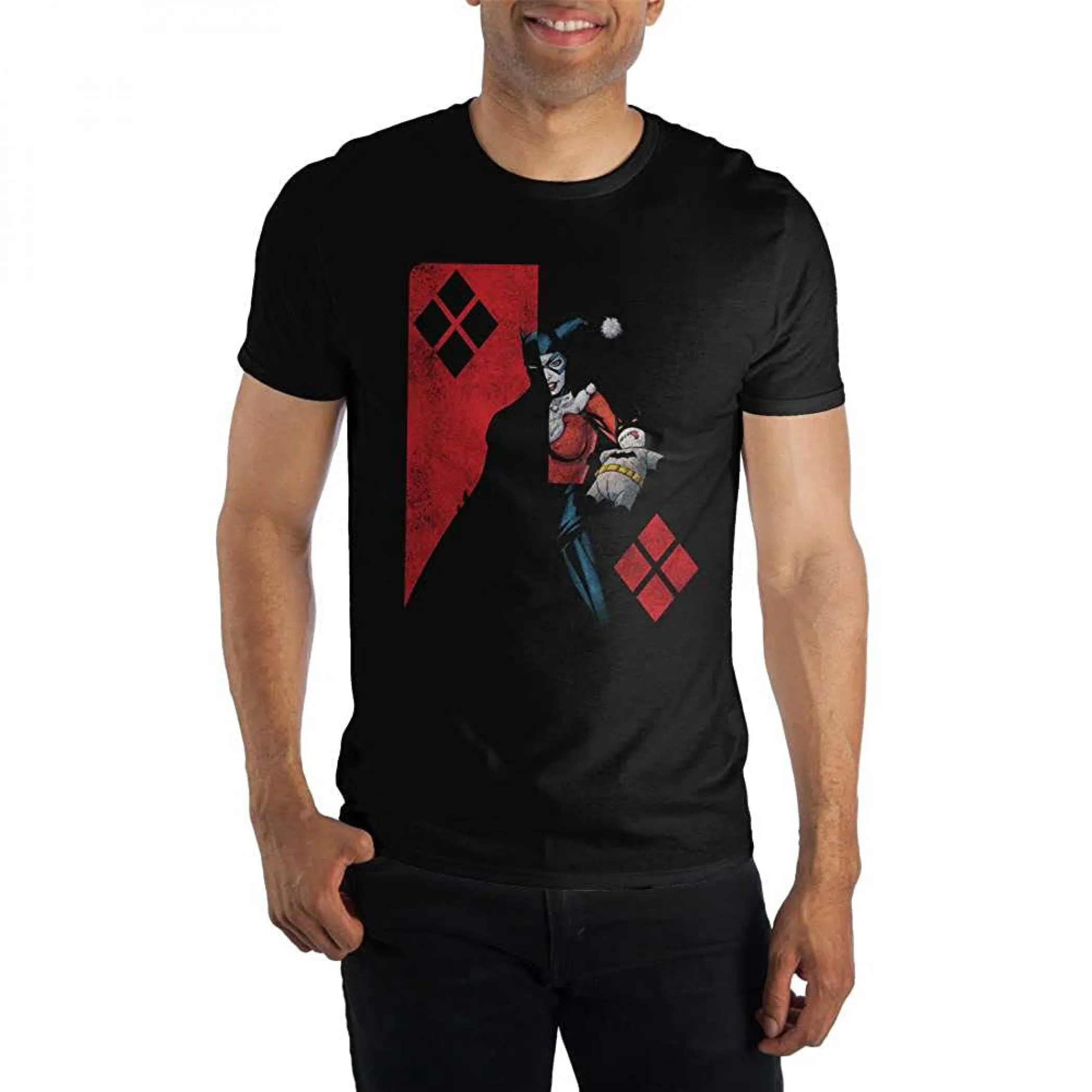 DC Comics Batman Shadows with Harley Quinn T-Shirt