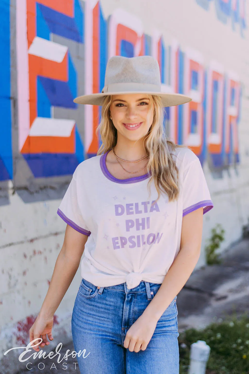 Delta Phi Epsilon Simple Star Ringer Tshirt