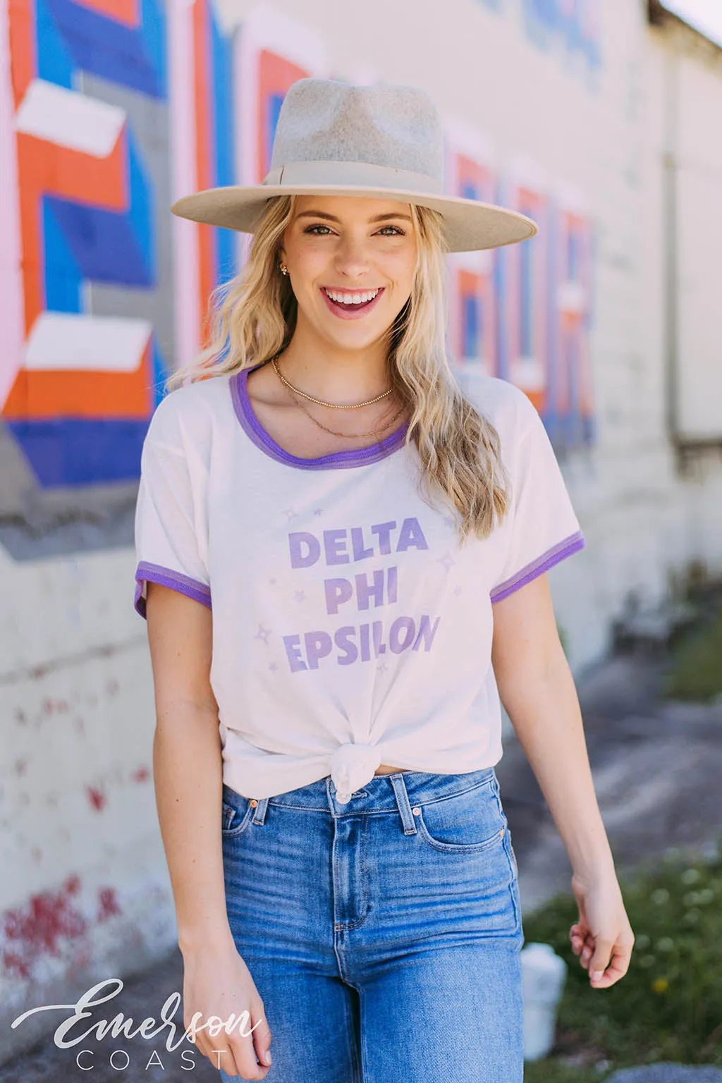 Delta Phi Epsilon Simple Star Ringer Tshirt