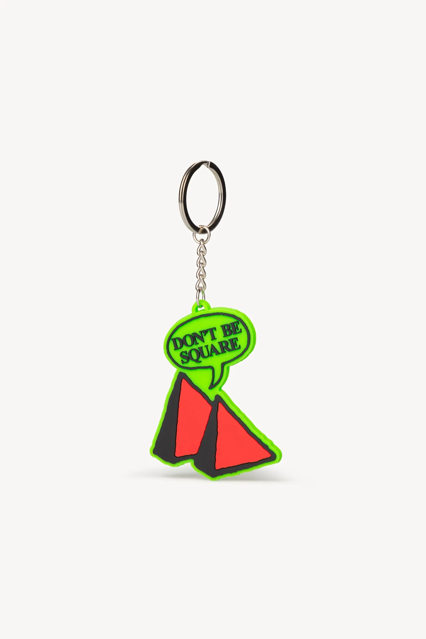 Don't Be Square PVC Keyring