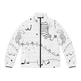 Doodle Dinosours - Inovax Men's Puffer Jacket