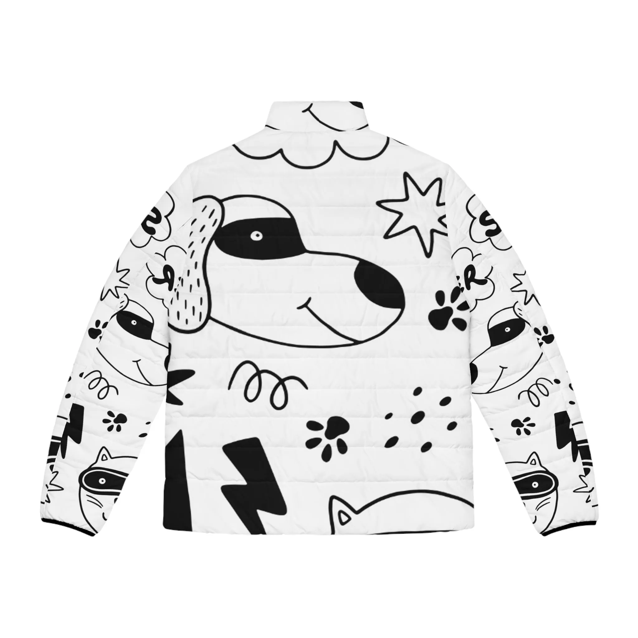 Doodle Dogs & Cats - Inovax Men's Puffer Jacket