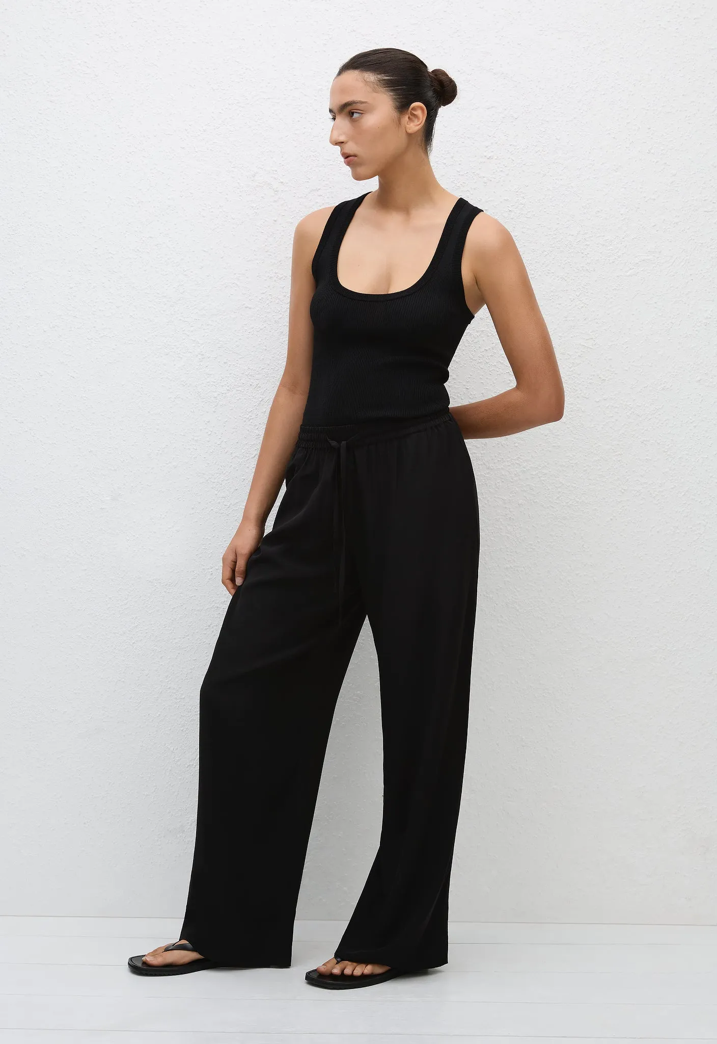 Drawstring Trouser - Black