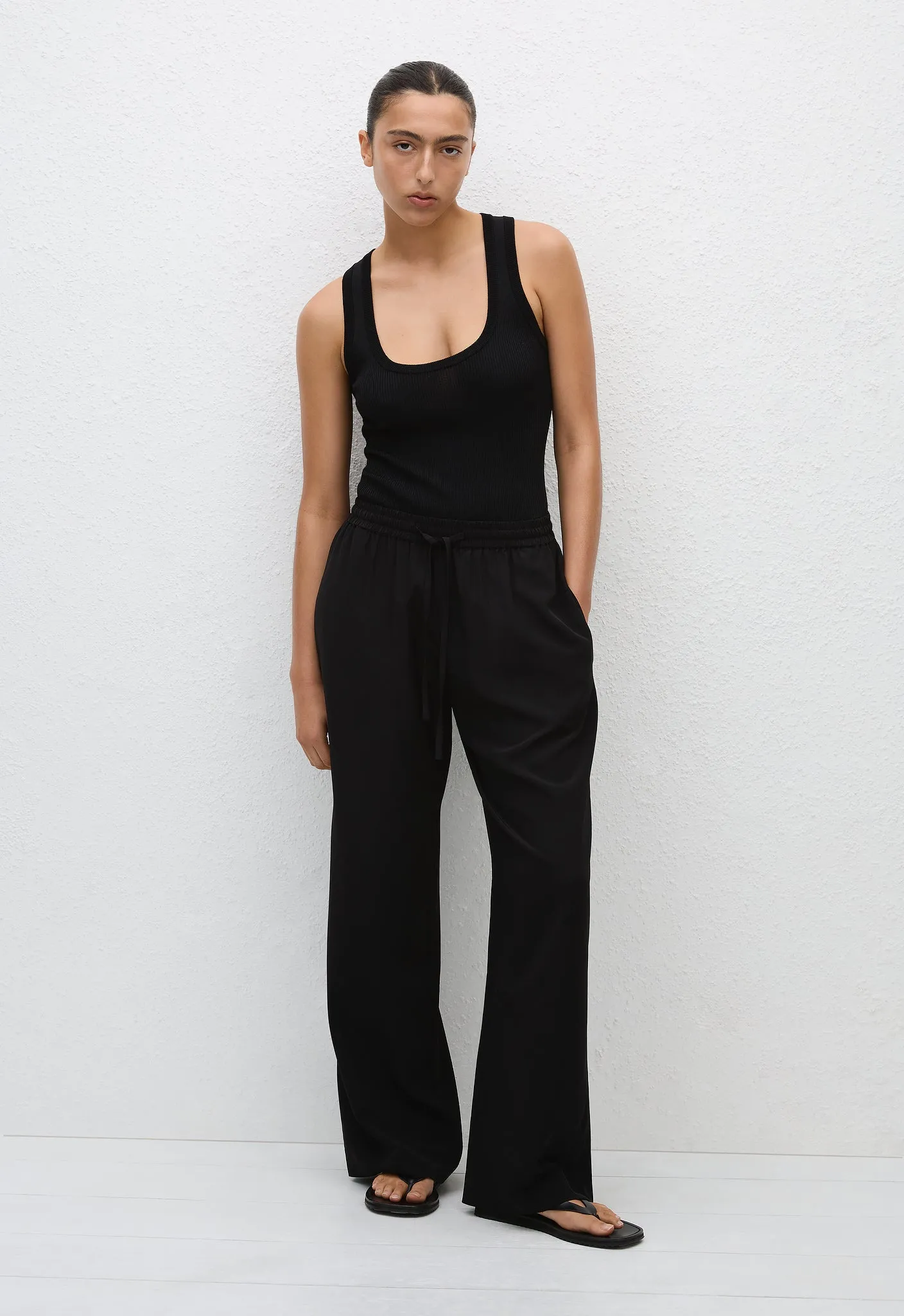 Drawstring Trouser - Black