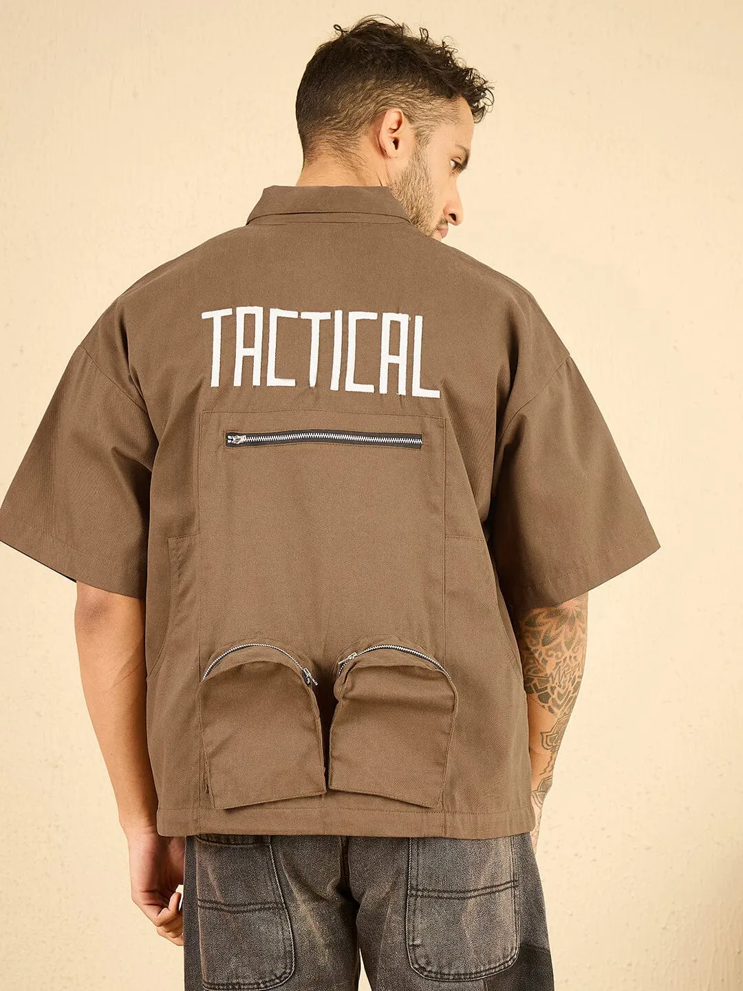 Dusty Brown Tactical Shirt