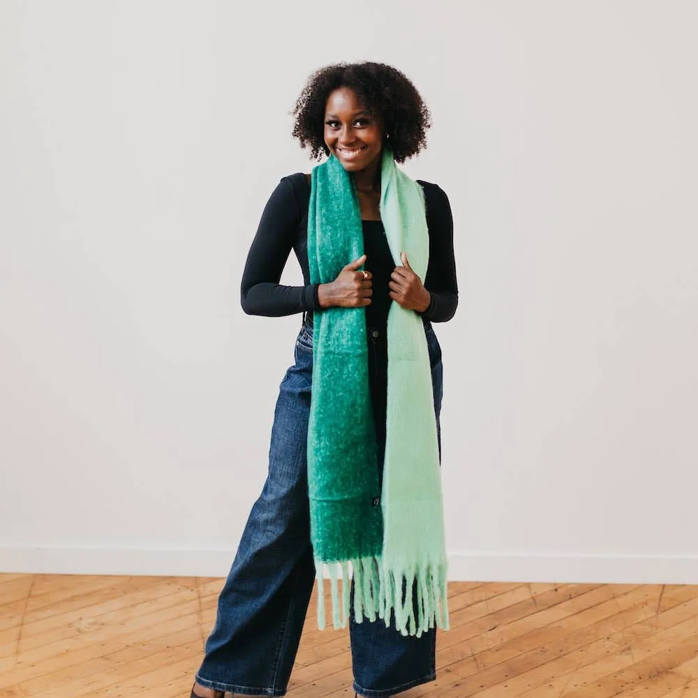 Easy Like Monday Morning Scarf: Green