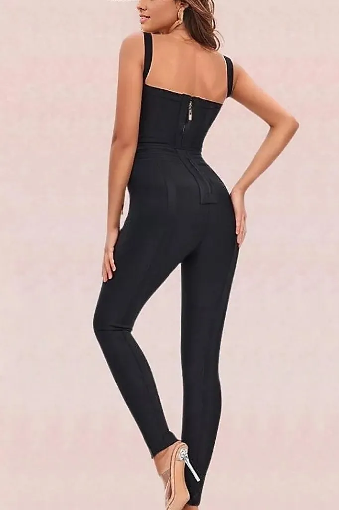 Eve Bandage Pants Jumpsuit - Classic Black