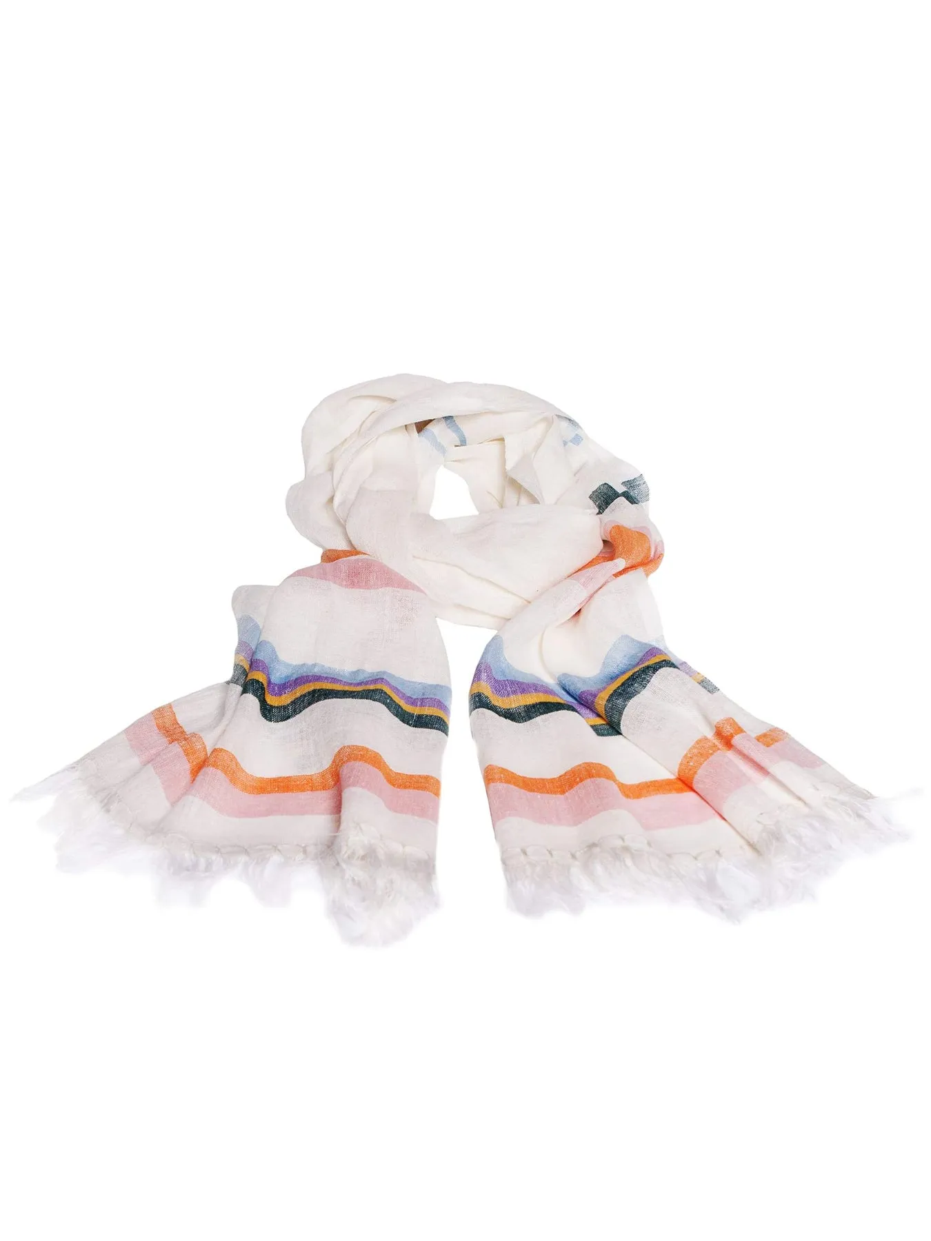 Extra-long Light Summer Scarf, Multicolour