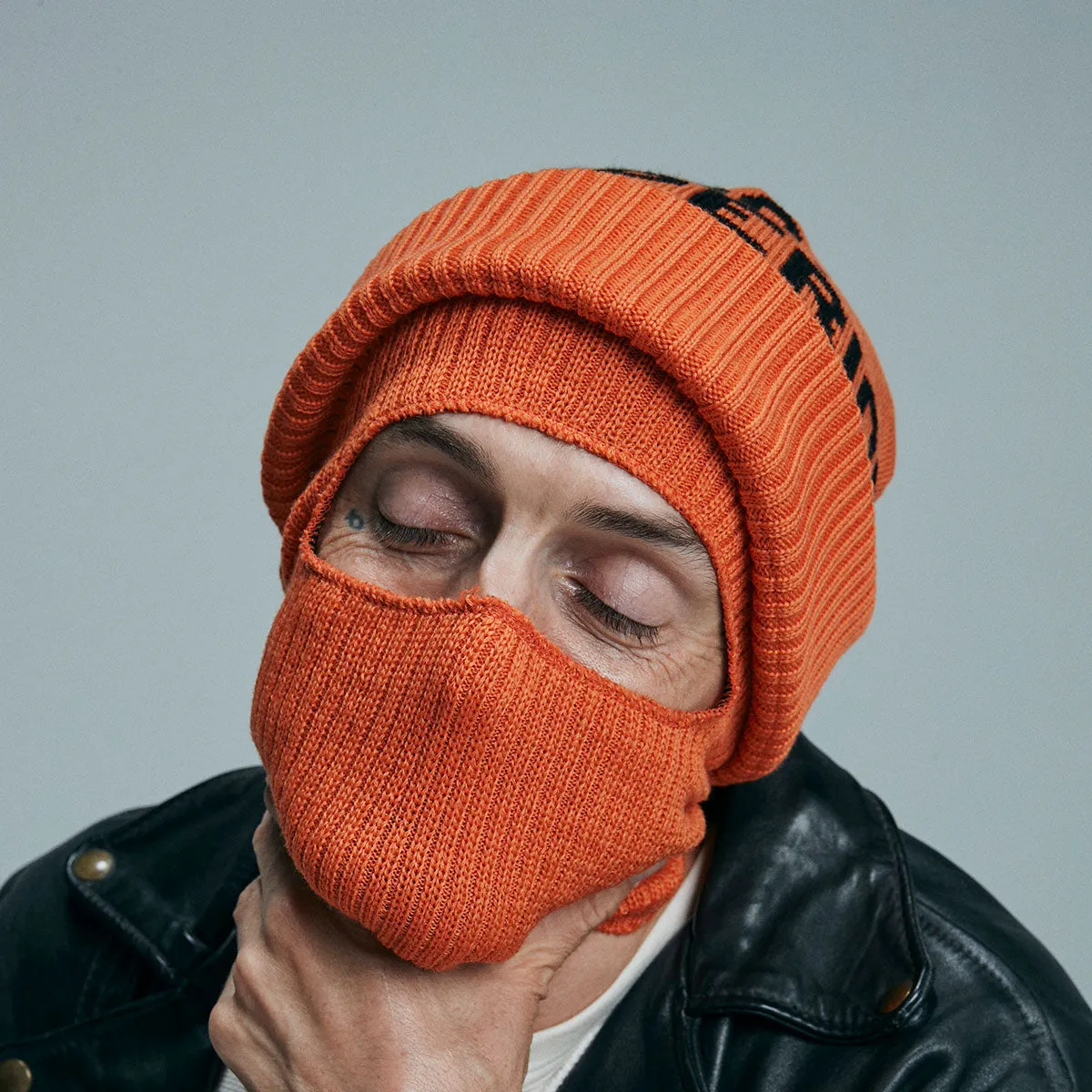 FACEMASK BEANIE - Orange