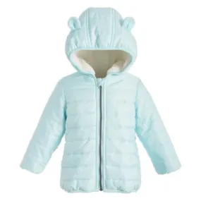 First Impressions Baby Boys Faux-Fur-Lined Hooded Bear Puffer Jacket, 3-6 months