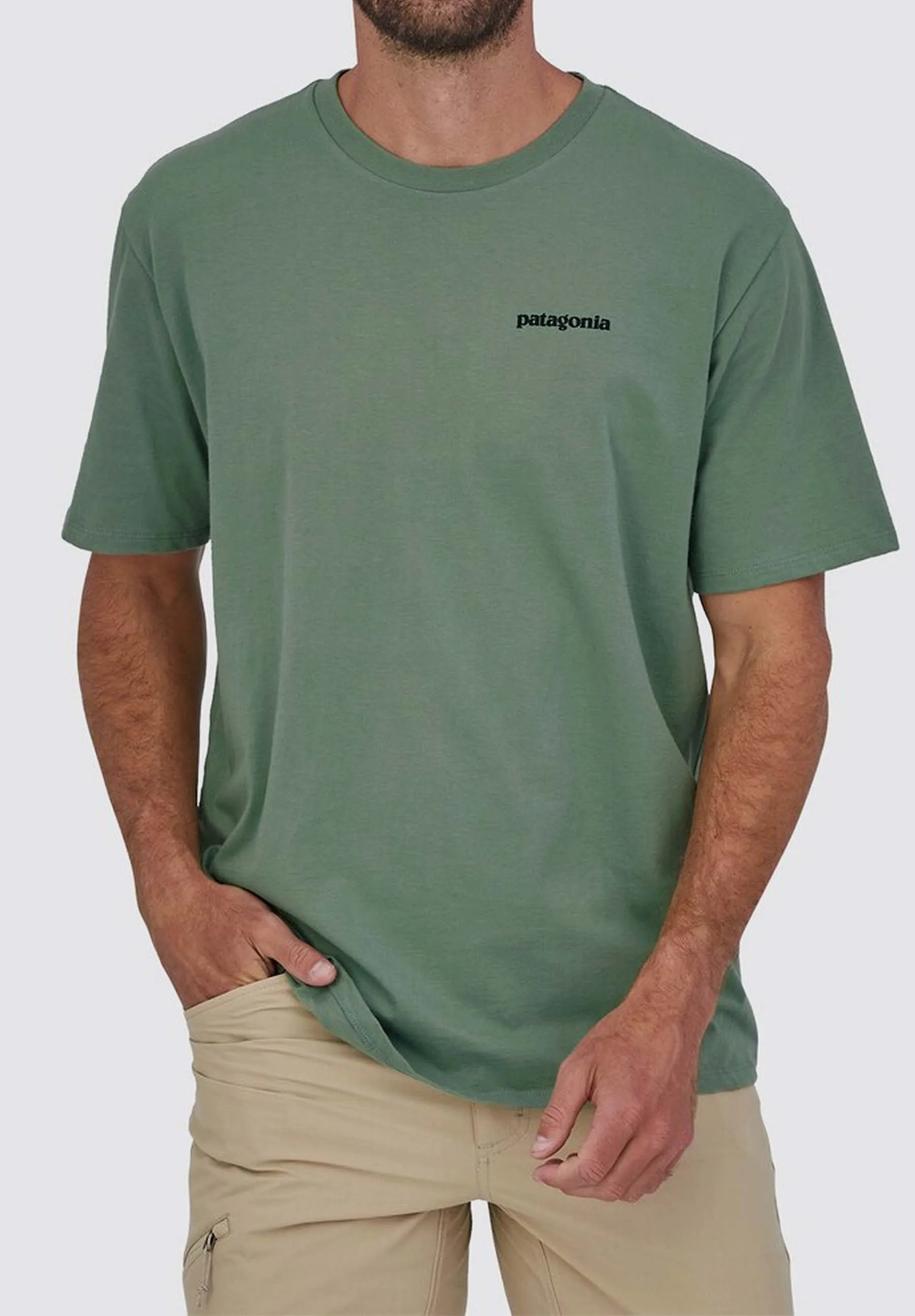 Fitz Roy Fish Organic T-shirt - sedge green