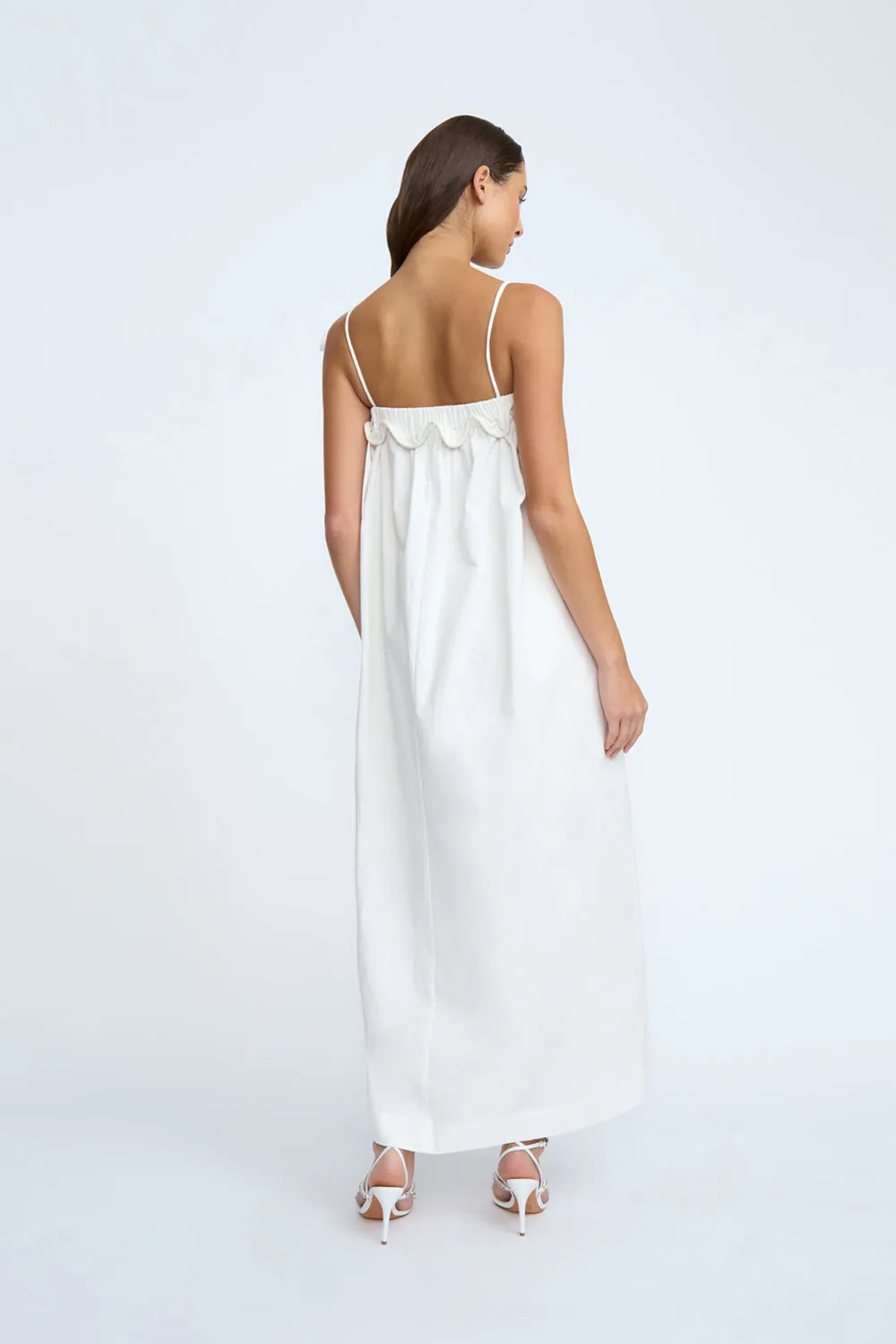 Flora Pipe Sun Dress | Final Sale - Ivory