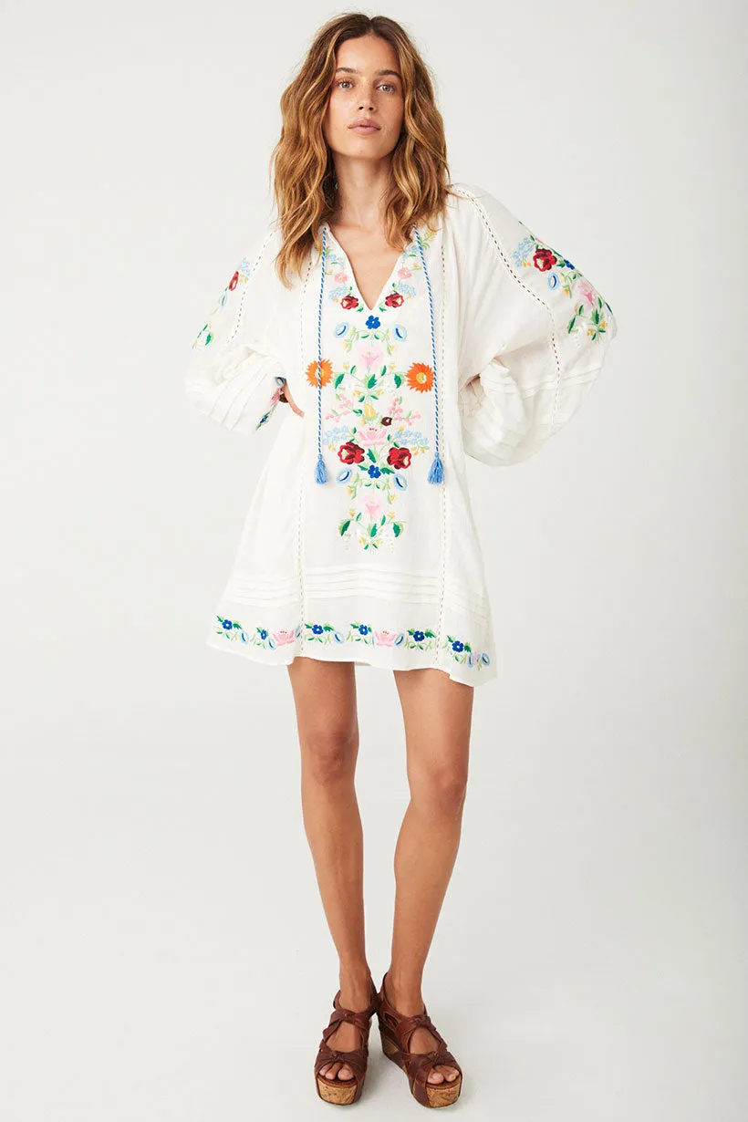 Florapaloosa Embroidered Tunic Dress