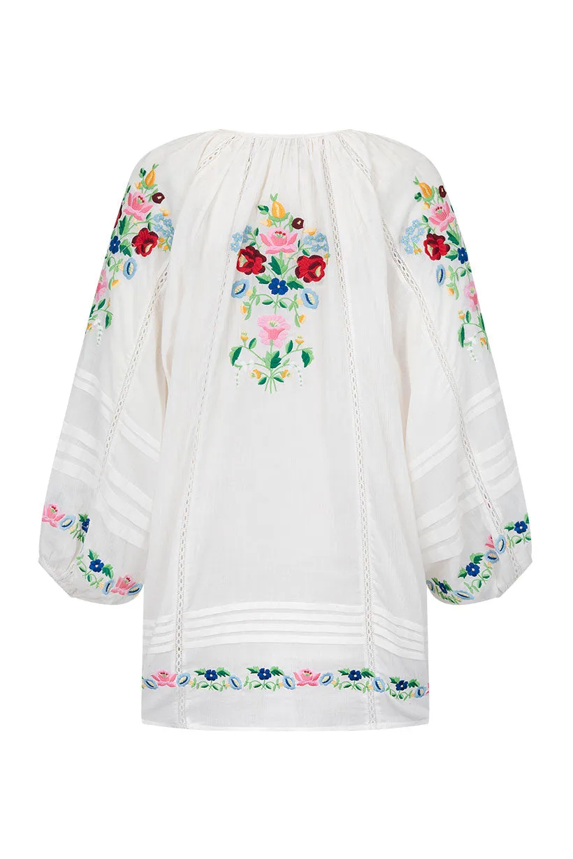 Florapaloosa Embroidered Tunic Dress