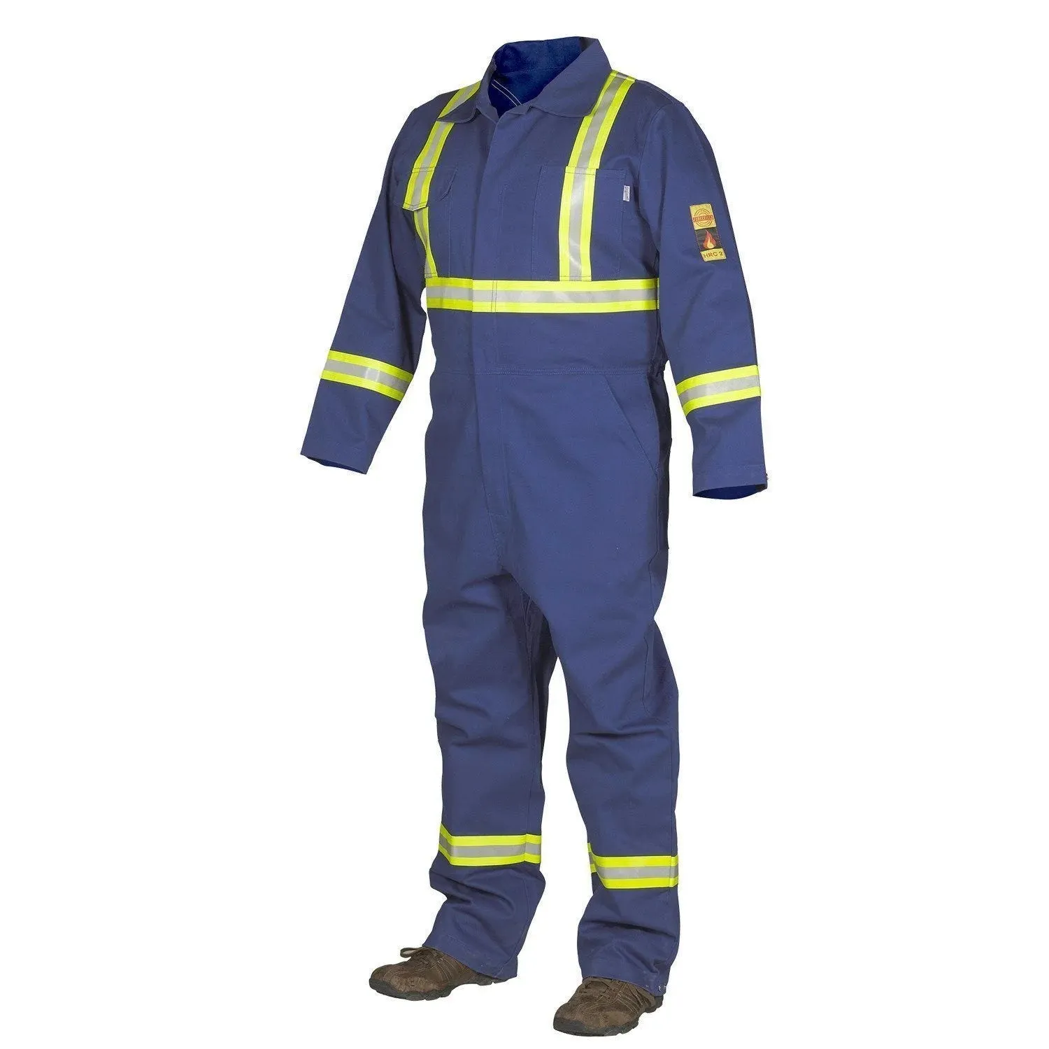 FORCEFIELD FR Treated, 100% Cotton Coverall with Reflective Tape 024-FRC