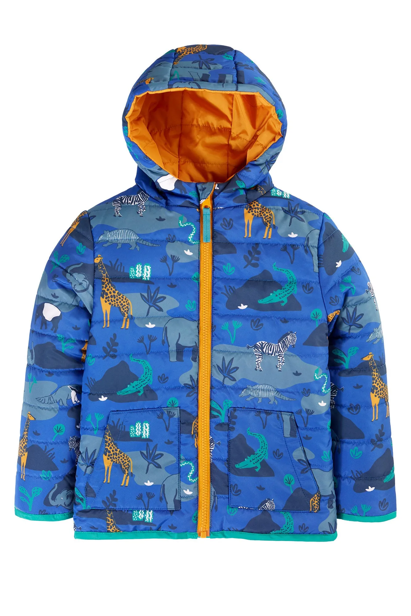 Frugi Toasty Trail Reversible Jacket Safari Camo