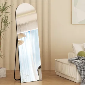 Full-Length Mirror with Aluminium Frame & Bracket - Embellir