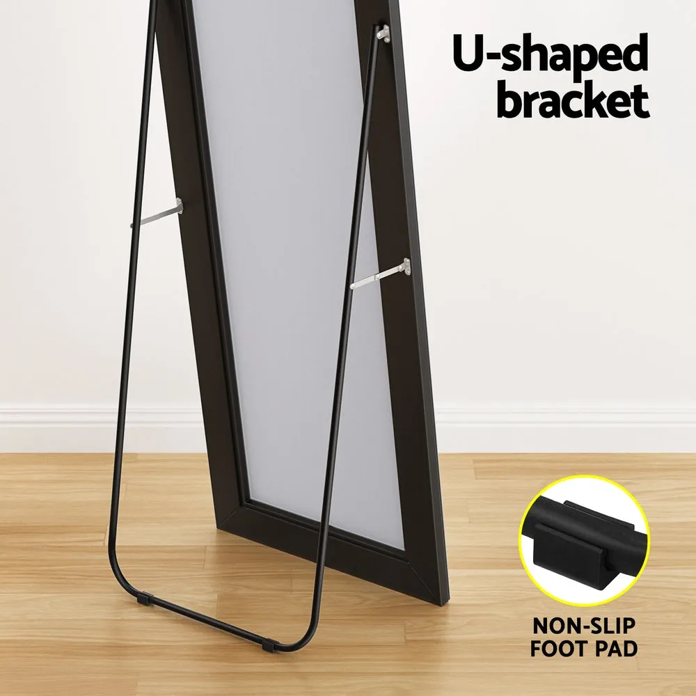 Full-Length Mirror with Aluminium Frame & Bracket - Embellir