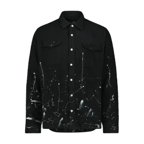 GLITCHED TERRY LONG SLEEVE SHIRT