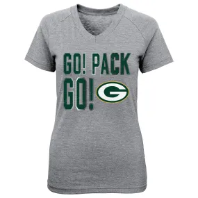 Green Bay Packers Palladium Big Girls' Gray Shirt