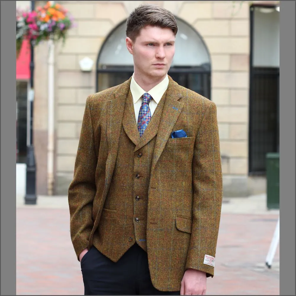 Harris Tweed Rust Check Jacket>>