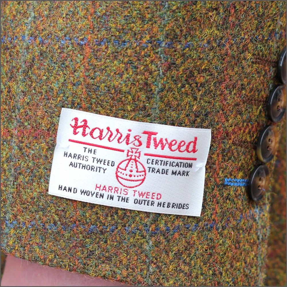 Harris Tweed Rust Check Jacket>>