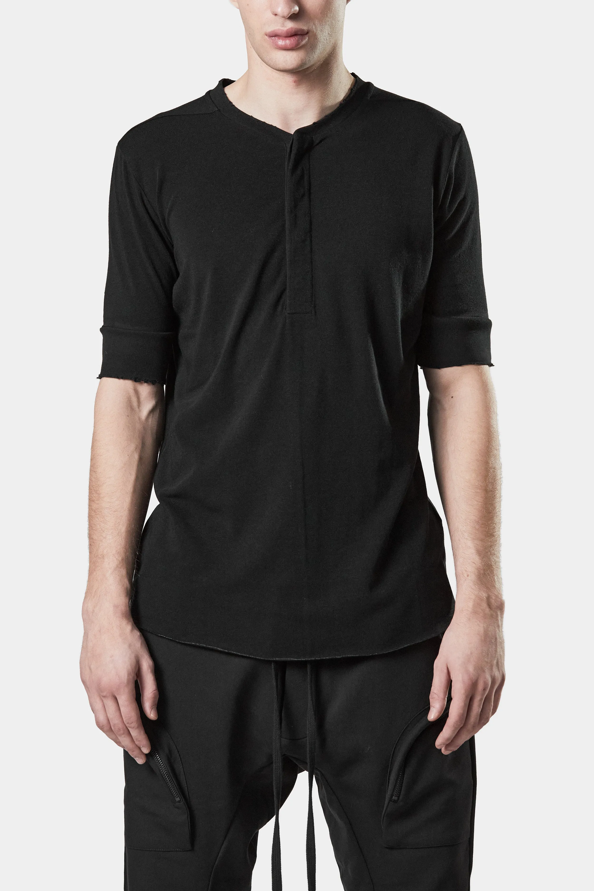 Henley t-shirt, Black