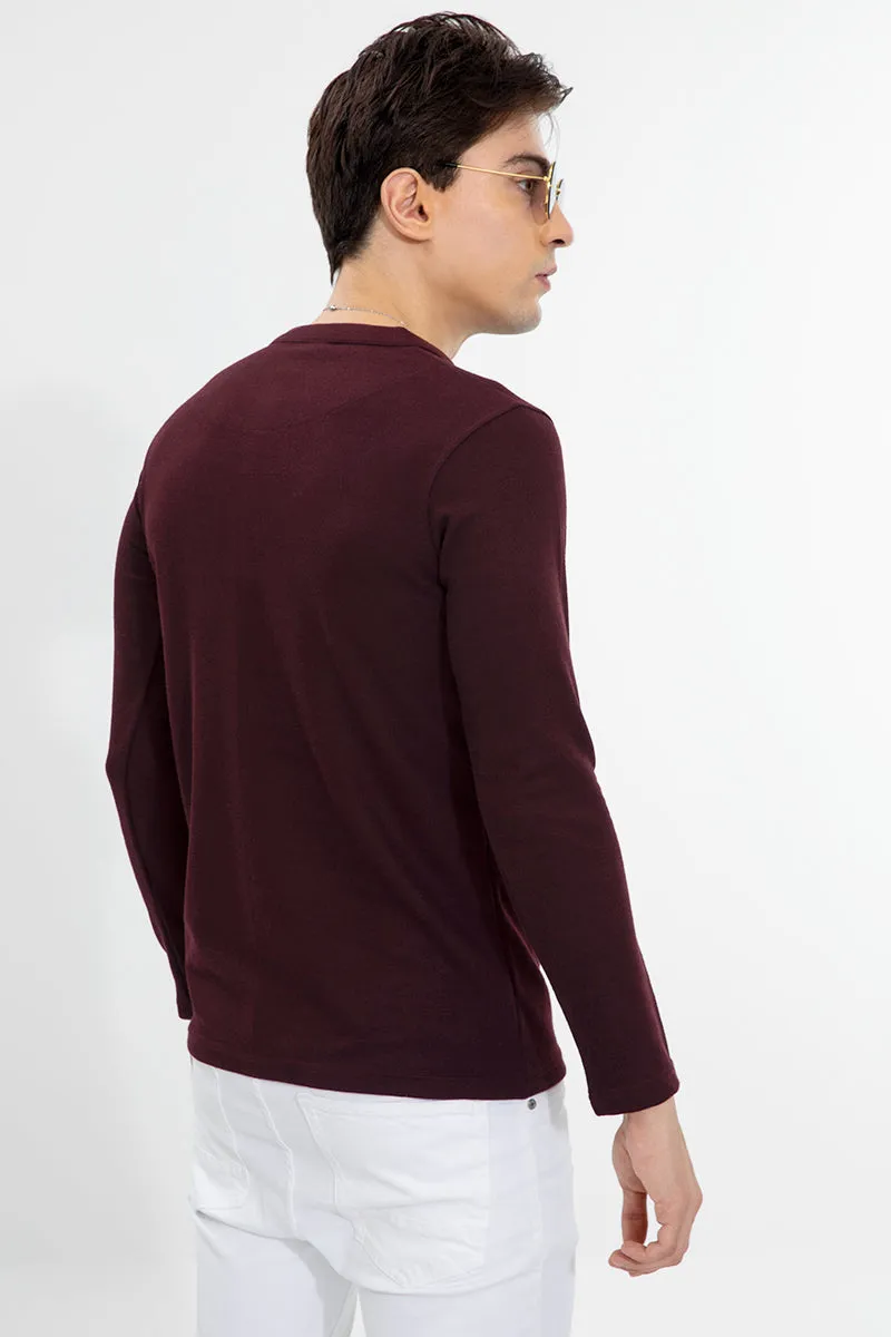 Henley Wine T-Shirt