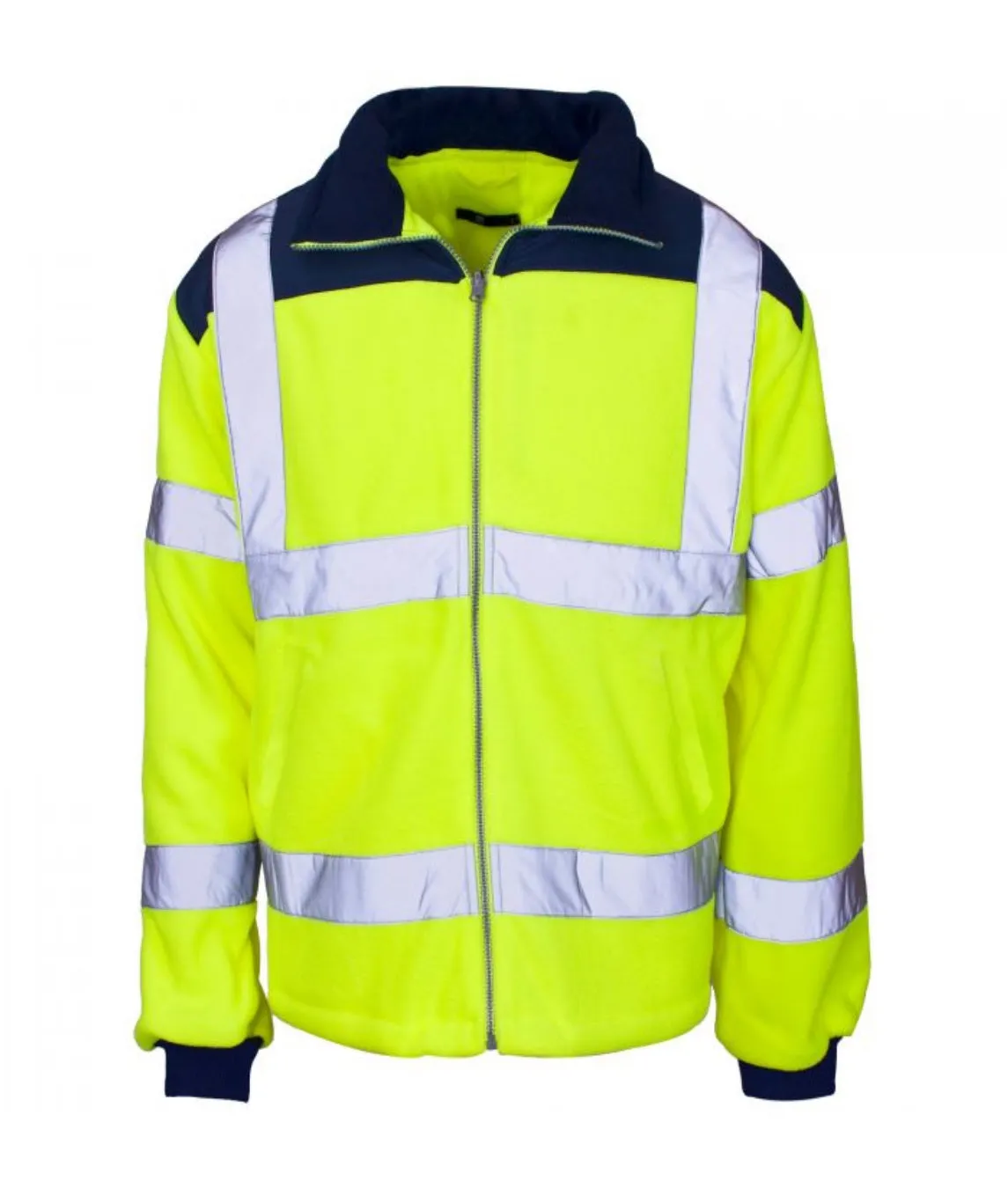 Hi Vis Yellow Rain Patch Fleece Jacket