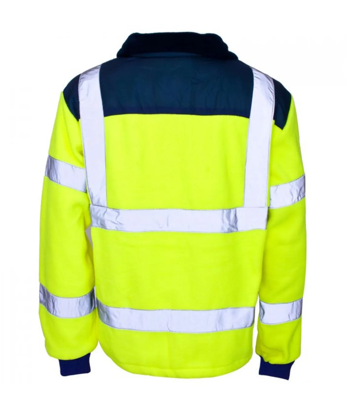 Hi Vis Yellow Rain Patch Fleece Jacket