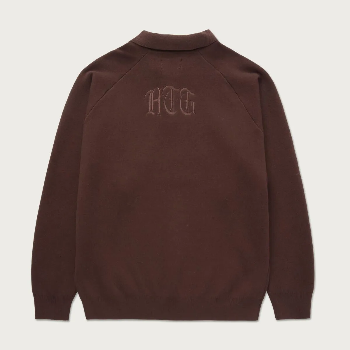 Honor The Gift Zip Henley Brown