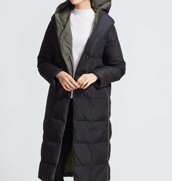 Hooded Women Puffer Coat  Loose Winter Jacket Winter Women Down Coat 81008