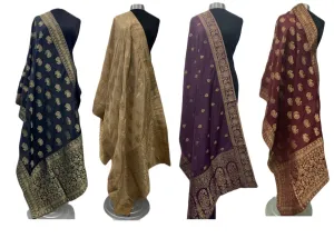 Indian Brocade - Ethnic Border Large Stole