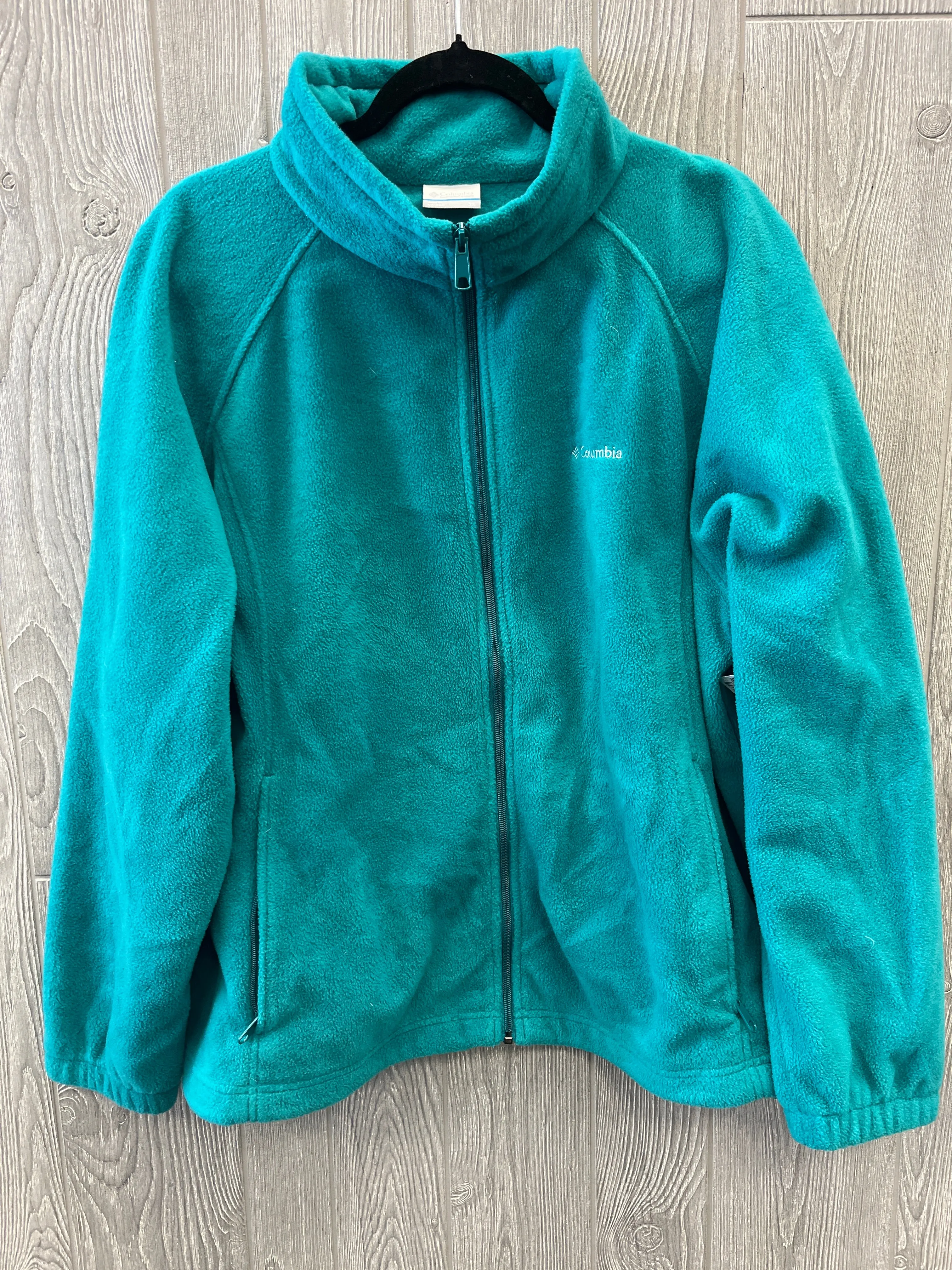 Jacket Fleece By Columbia In Green, Size: 3x