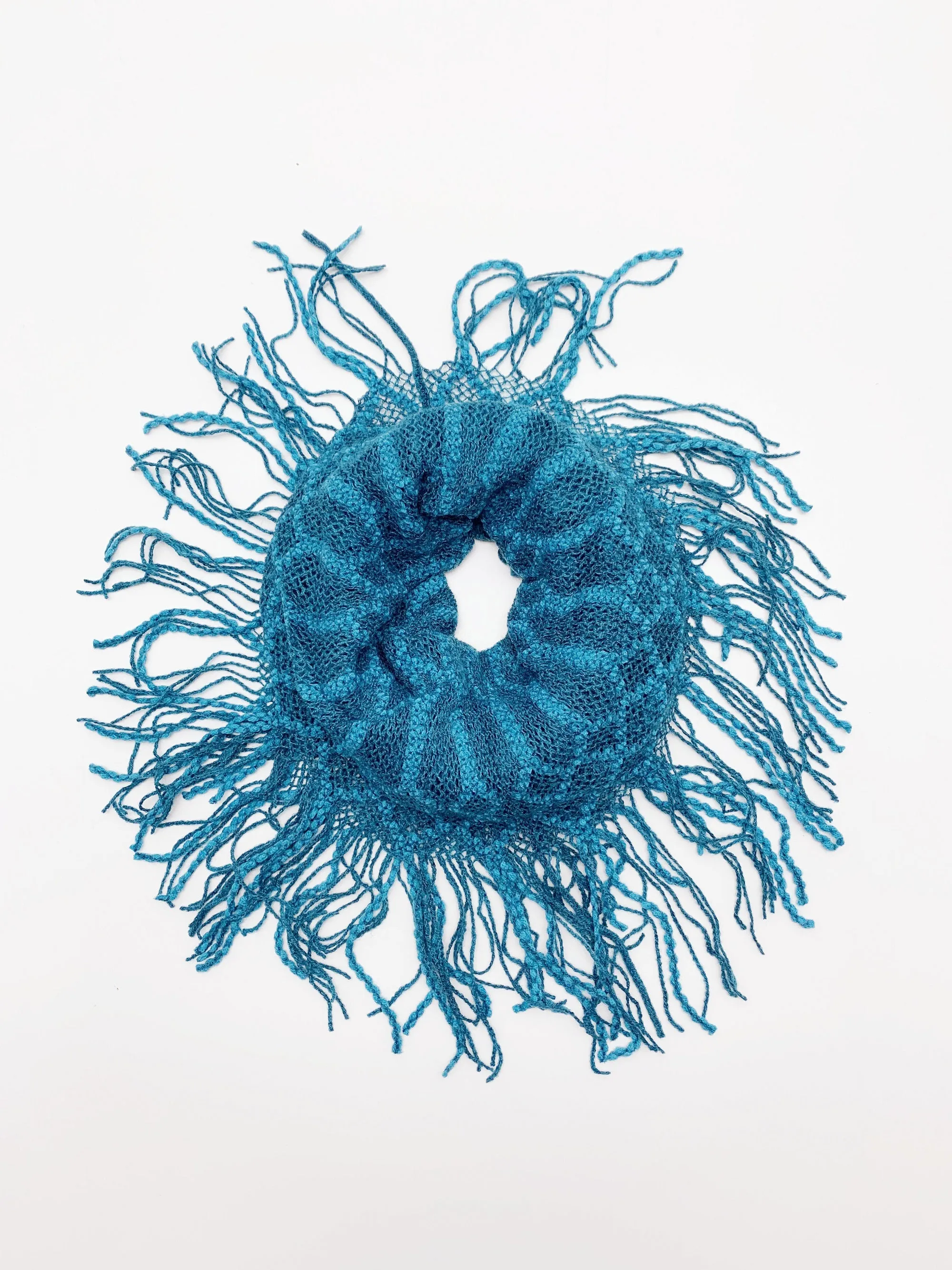 JC011811 Fringe-Trim Infinity Scarf