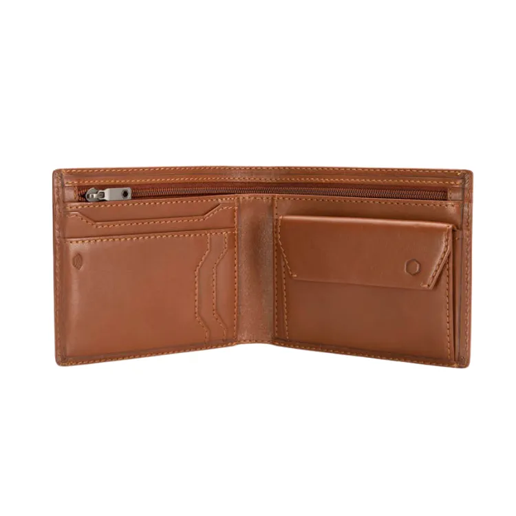 Jekyll & Hide Medium Bifold Wallet With Coin - Tan