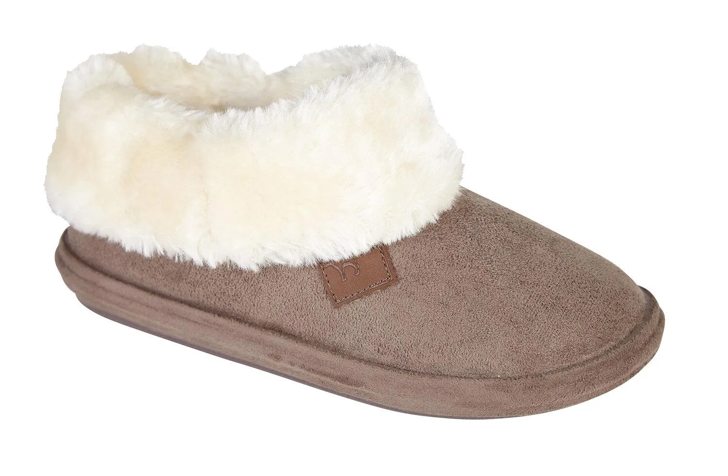 Jo & Joe Women's Winter Warm Fur Luxury Slip-On Mule Booties