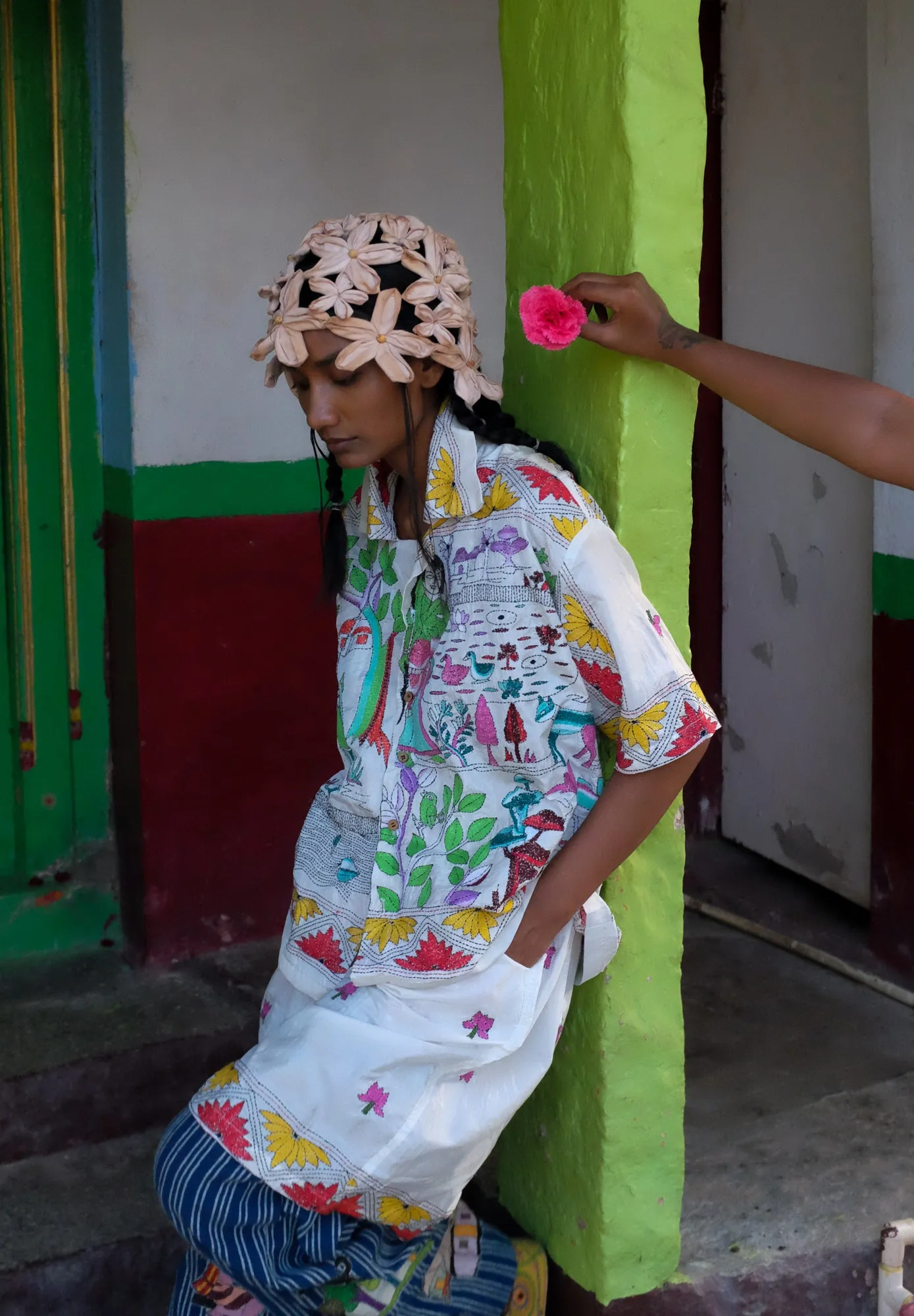 Kantha Village & Lotus Shirt