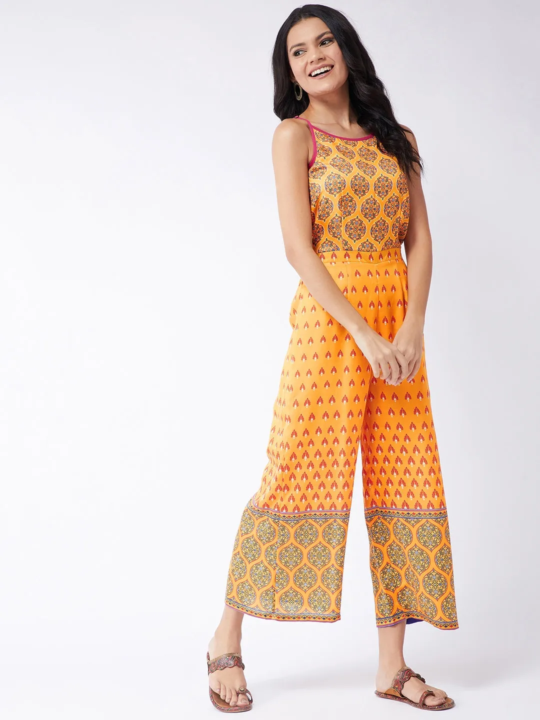 Kasturi Digital Printed Raglan Jumpsuit