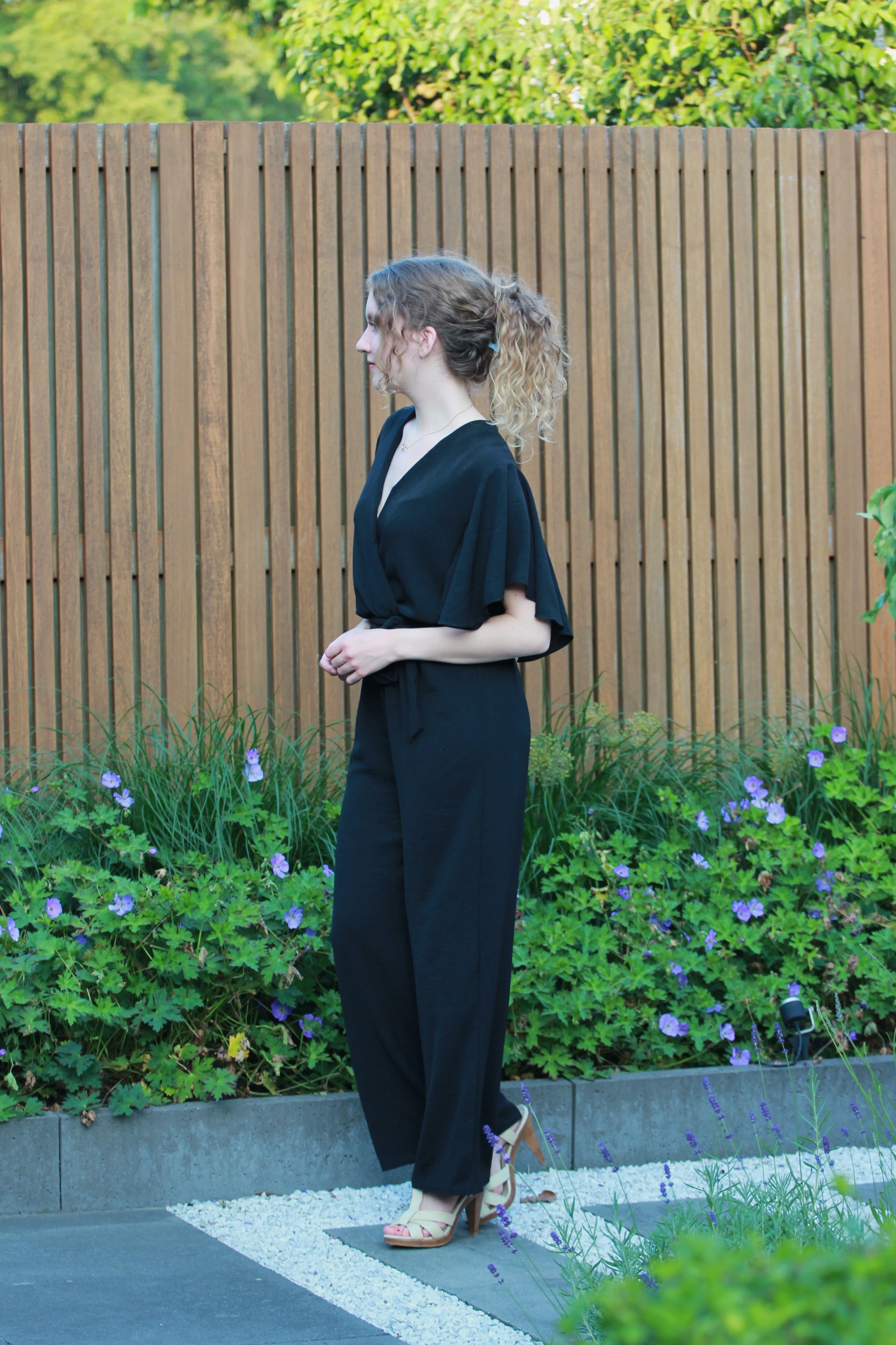 Lange jumpsuit Delphine | Zwart