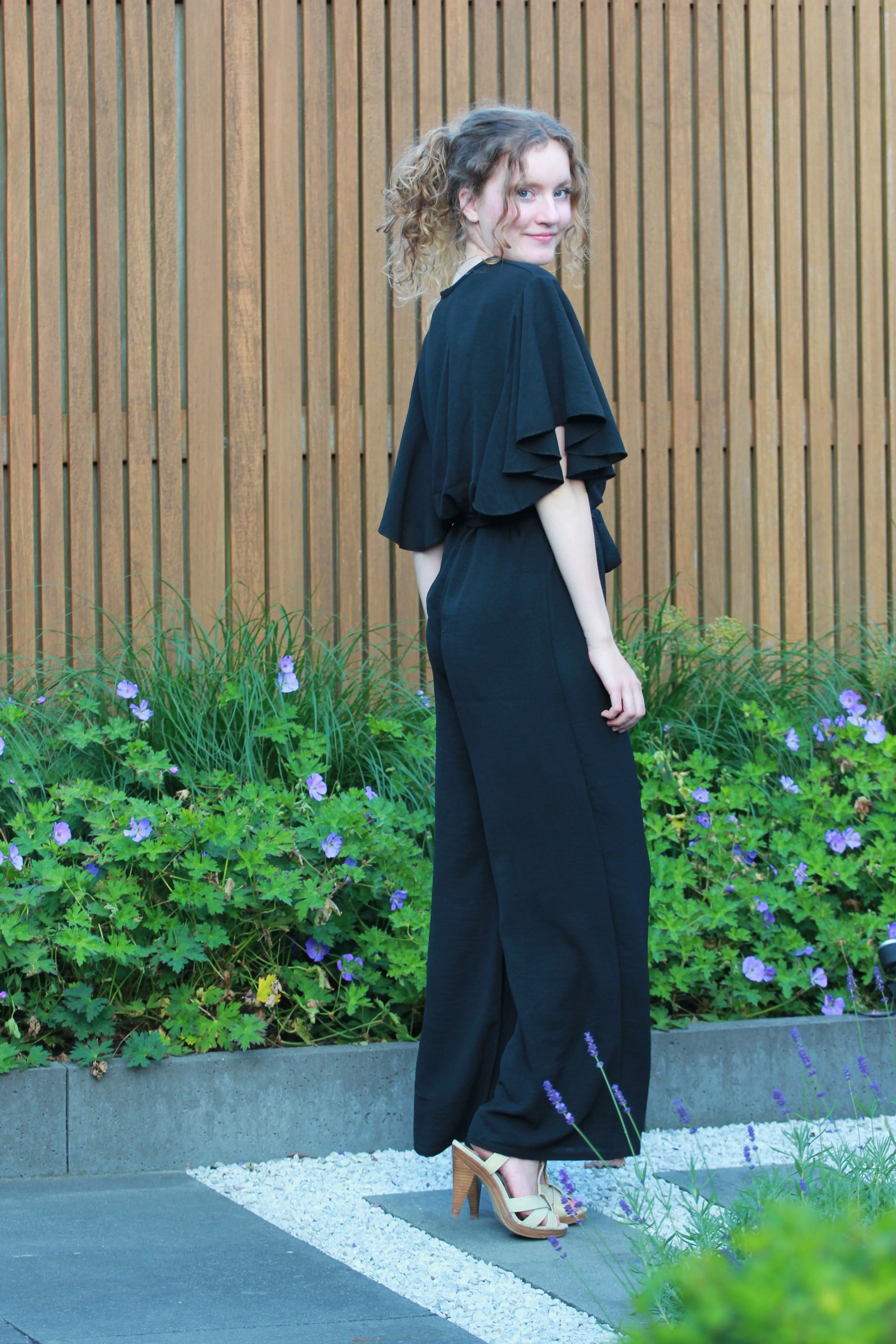 Lange jumpsuit Delphine | Zwart