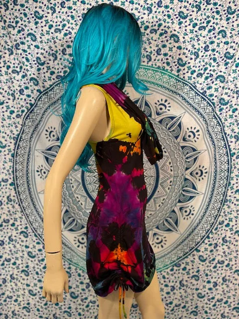 Large Hometown Tiedye REVERSE Huntress Dress #8~ One of a Kind