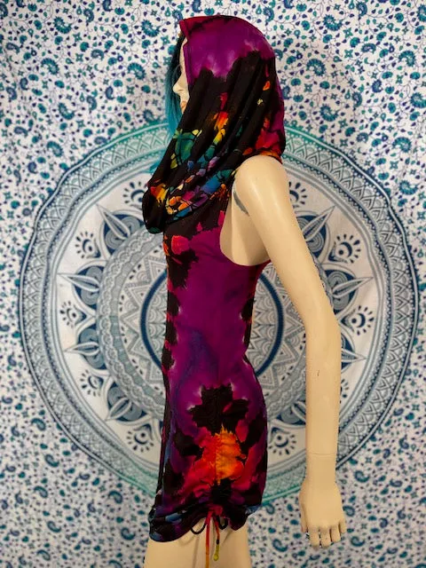 Large Hometown Tiedye REVERSE Huntress Dress #8~ One of a Kind