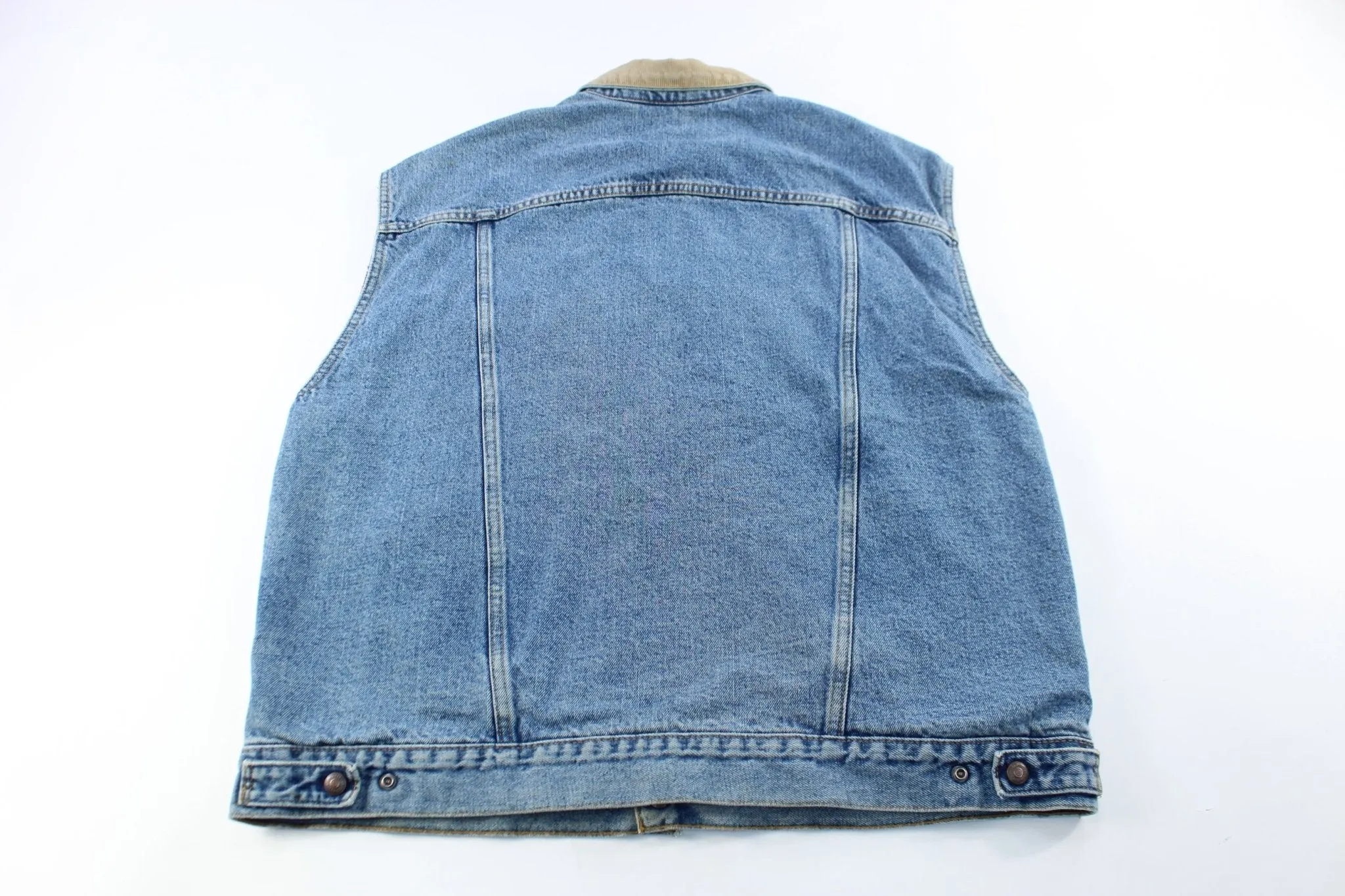 Levi's Plaid Lined Reversible Denim Vest