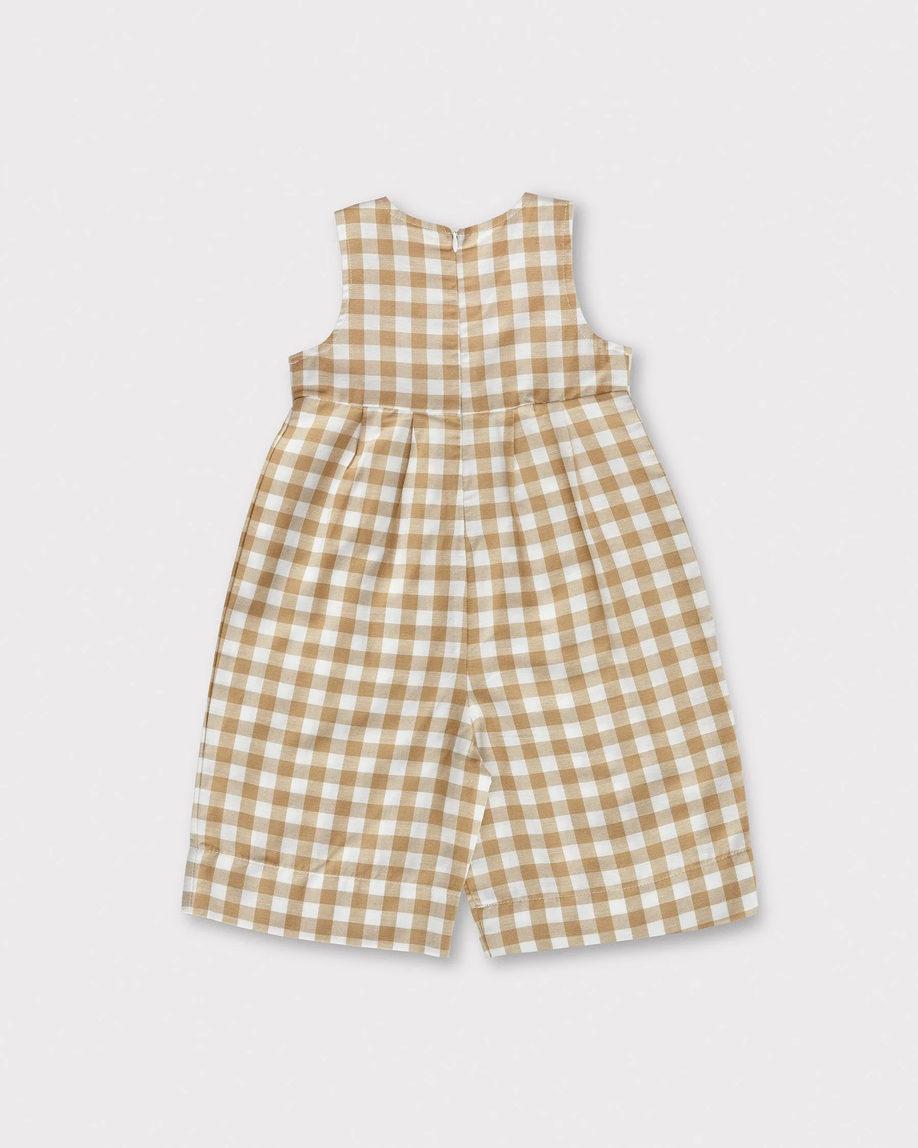 Lia Jumpsuit - Yellow Gingham