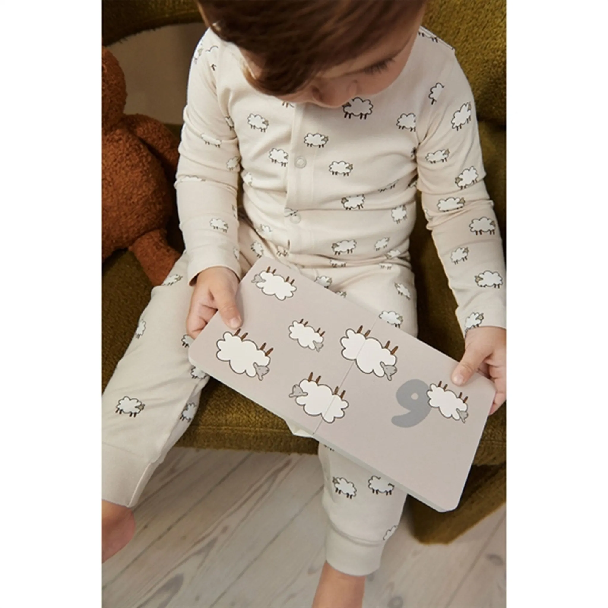 Liewood Birk Pyjamas Jumpsuit Sheep / Sandy