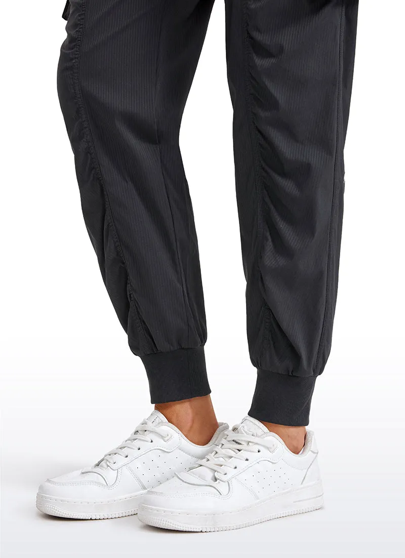 Lightweight Mid Rise Joggers with Pockets 28.5'' - Ruched