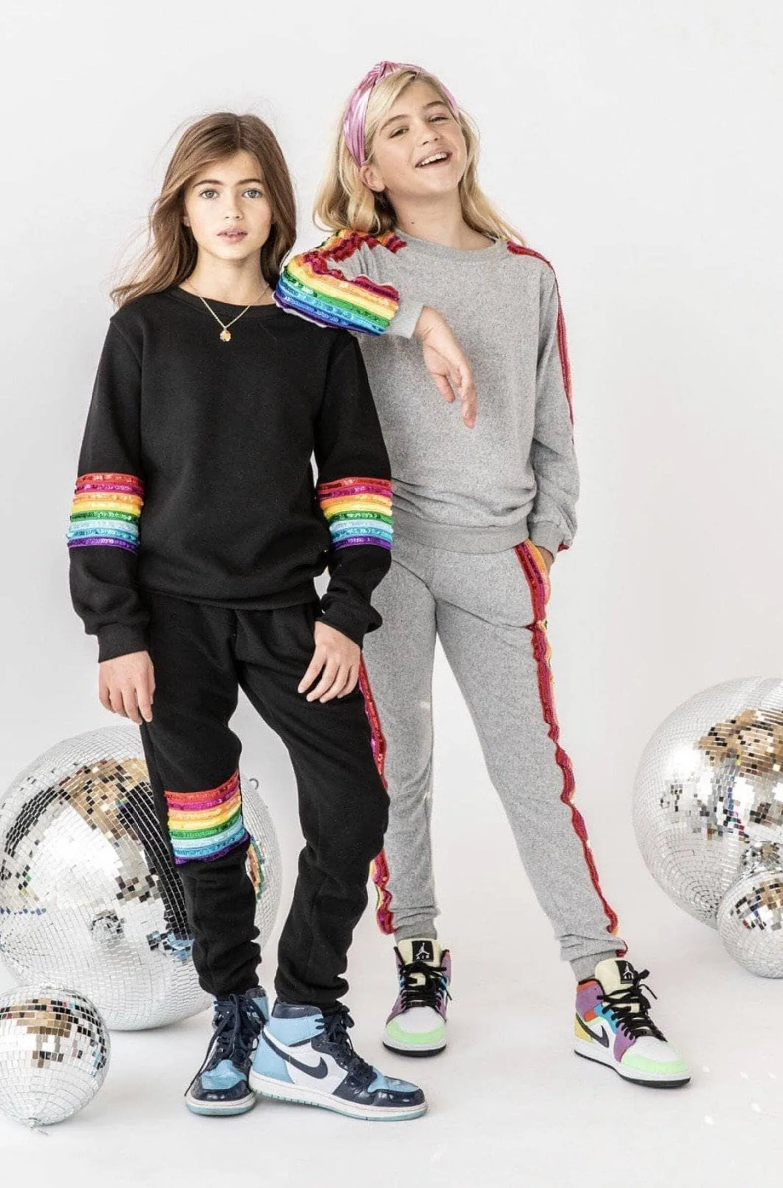 Lola   The Boys Sequin Rainbow Tracksuit Set